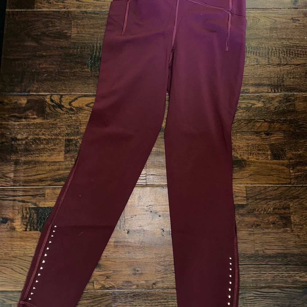 lululemon athletica Burgundy Leggings